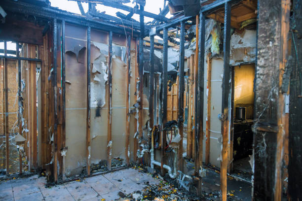 Professional Fire Damage Assessment technician working in Montara, CA
